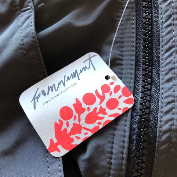 Free People Movement Nova Trousers Size L Gray Wide Leg Zip Side NWT - Picture 7 of 8